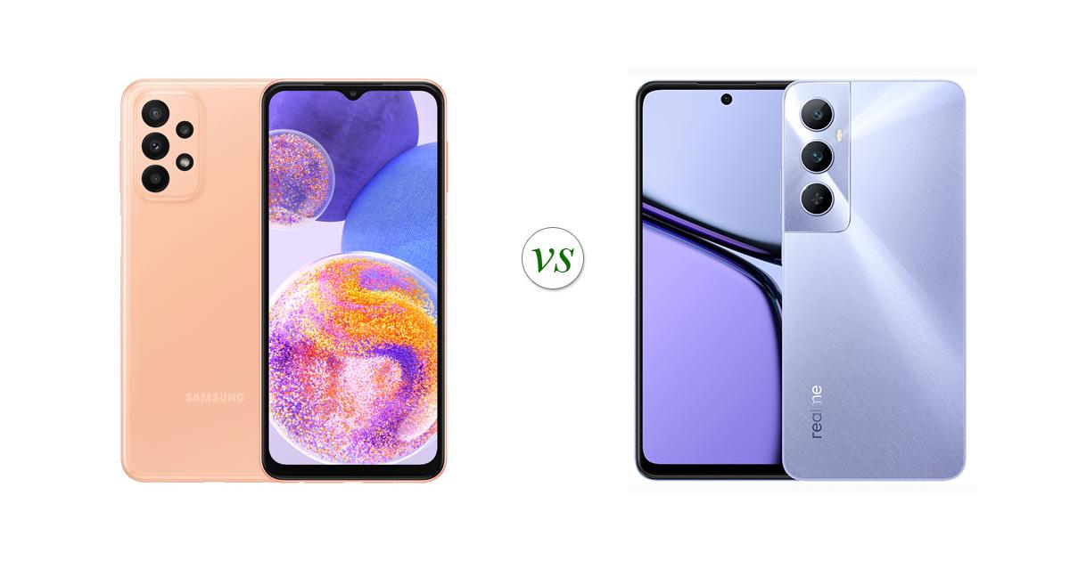 Samsung Galaxy A23 vs realme C65: Side by Side Specs Comparison