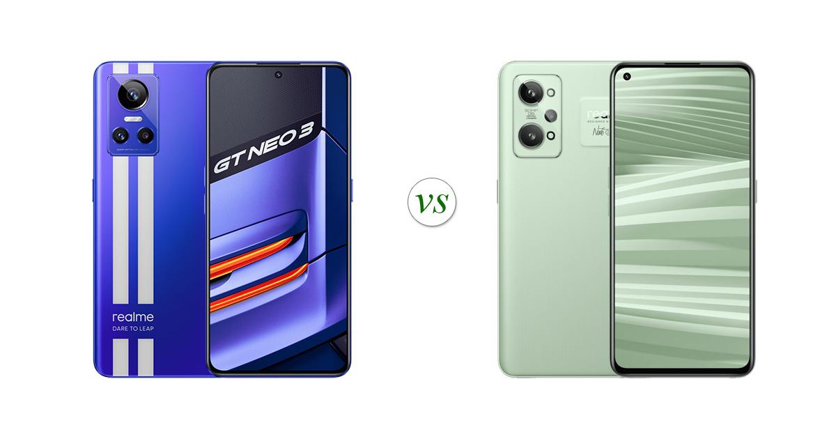 realme gt neo 3 vs realme gt 2 comparison