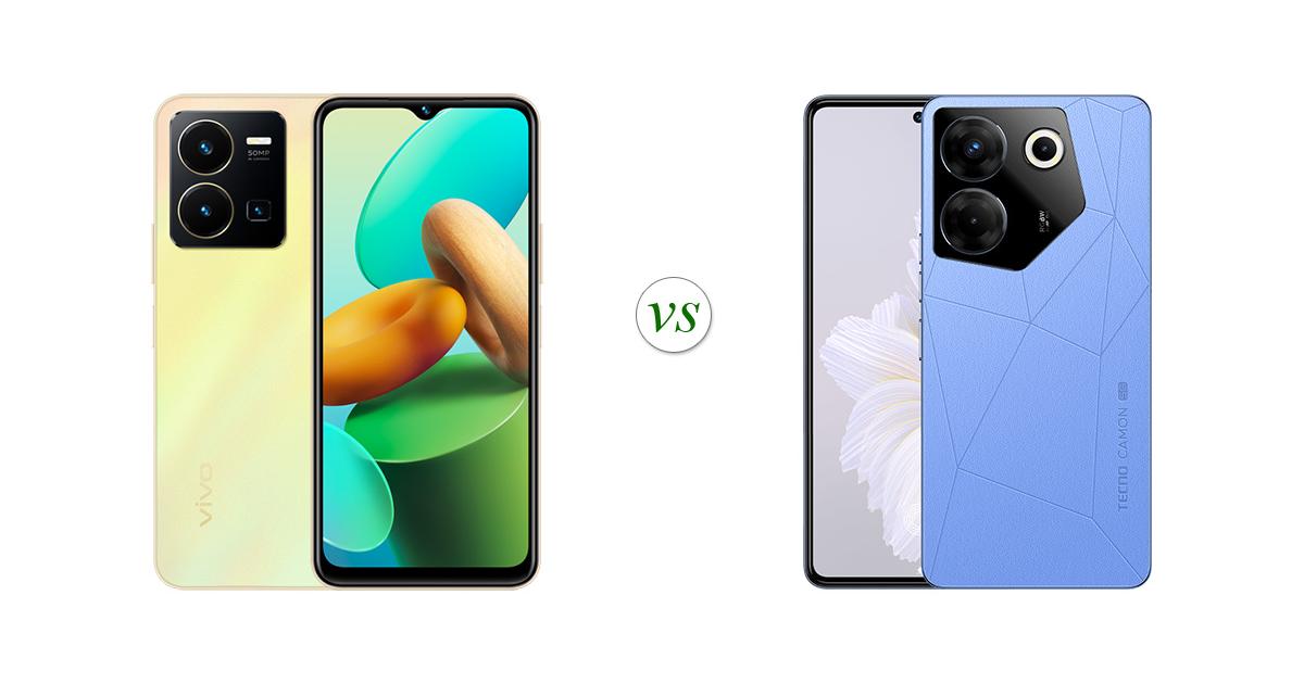 vivo y35 vs tecno camon 19 pro