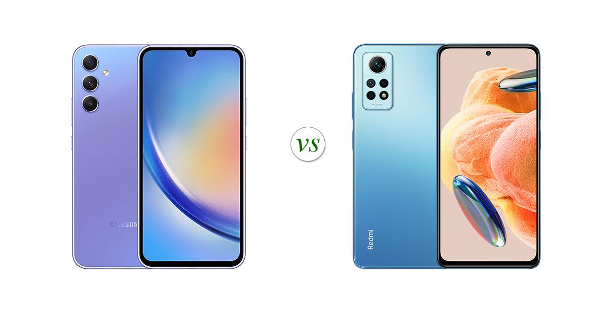 xiaomi redmi note 12 pro 4g vs samsung galaxy a34