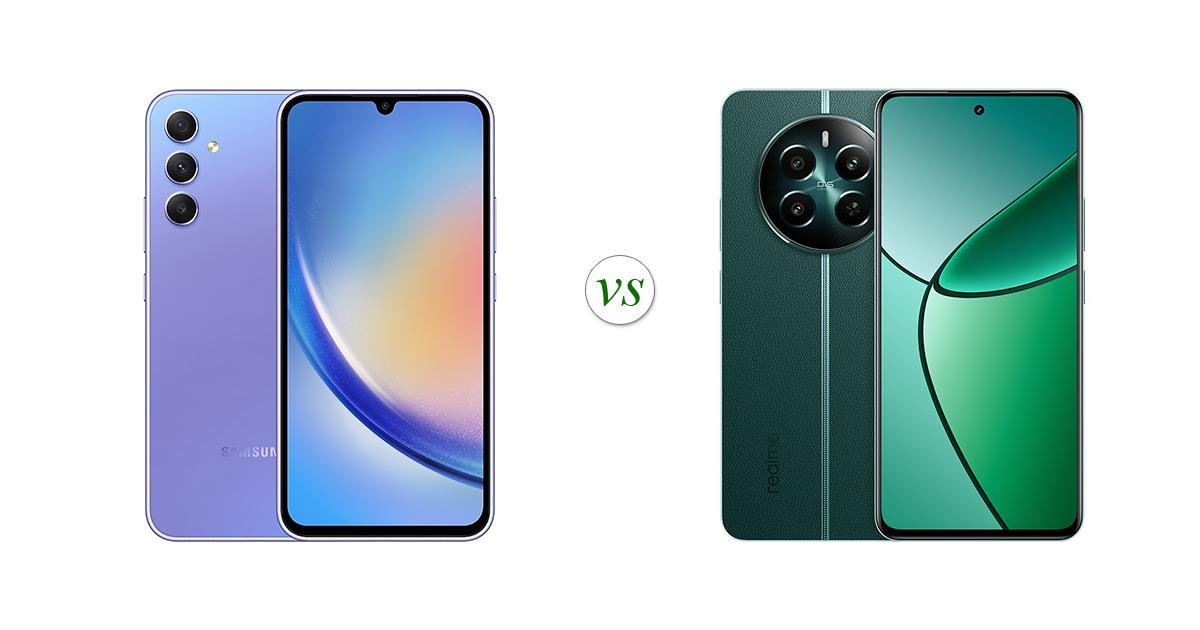 realme 12 pro plus 5g vs samsung a34 5g