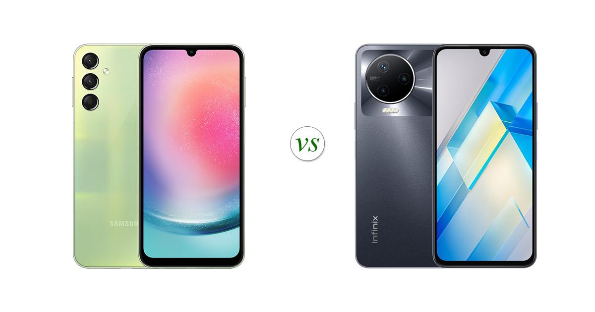 Samsung Galaxy A24 vs Infinix Note 12 Pro: Side by Side Specs Comparison