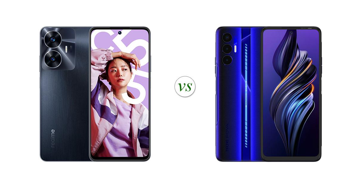 realme c55 vs tecno pova 3