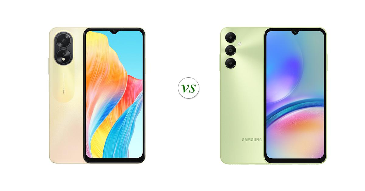 OPPO A38 vs Samsung Galaxy A05s: Side by Side Specs Comparison