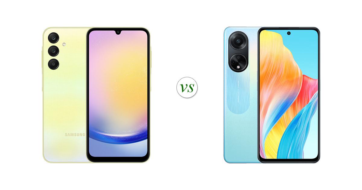 Samsung Galaxy A25 5G vs OPPO A98 5G: Side by Side Specs Comparison