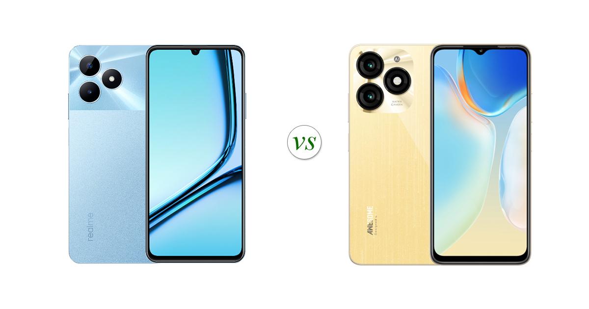 realme Note 50 vs itel A70: Side by Side Specs Comparison