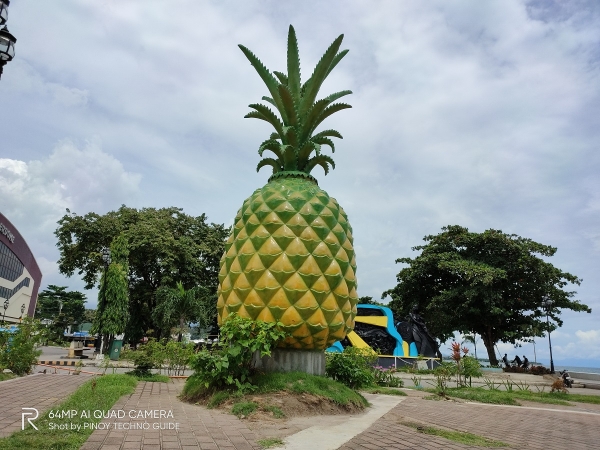 realme ZX3 SuperZoom sample picture (pineapple statue, normal).