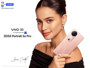 Anne Curtis with the new vivo V40 smartphone.