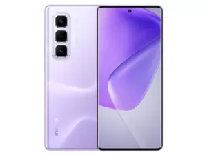 The Infinix HOT 50 Pro+ smartphone in purple.