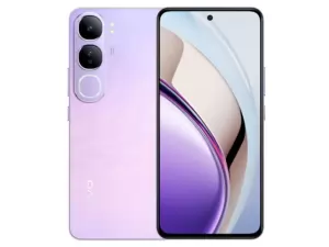 The vivo V40 Lite smartphone in Dreamy Violet color.