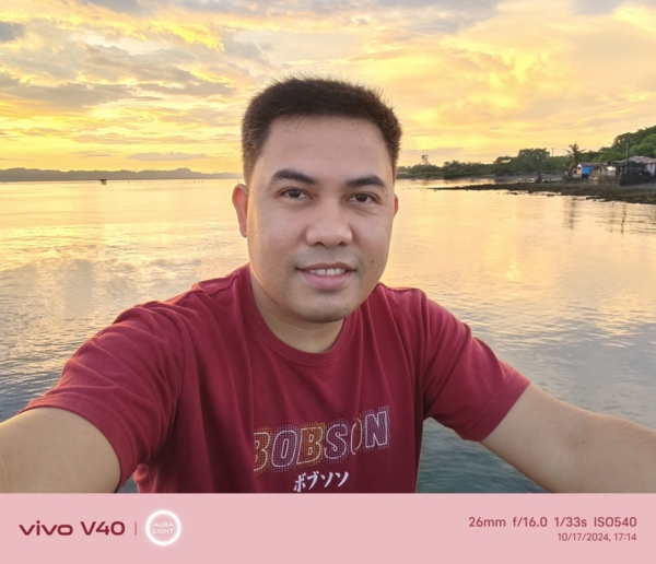 vivo V40 sample selfie