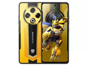 The TECNO SPARK 30 smartphone Transformers Bumblebee Edition.