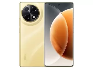 The TECNO CAMON 30S smartphone in gold color.