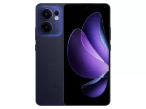 The OPPO Reno13 F 5G smartphone in Plume Purple color.