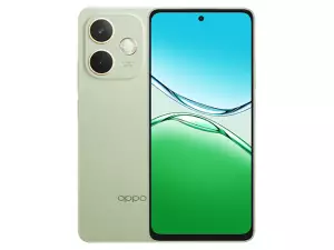 The OPPO A50 Pro smartphone in Olive Green color.